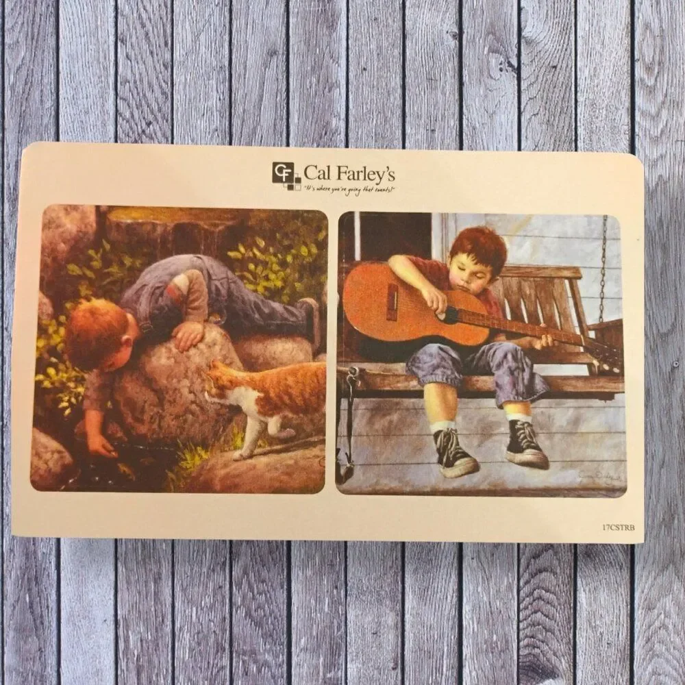 Jim Daly 8 Coaster Lot Cal Farley's Boy's Ranch New & Uncut Cardboard Coasters